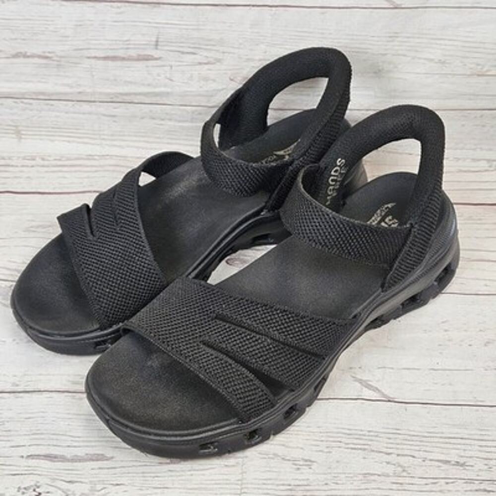 Skechers Sandals Women's Black US 10 Slip-ins Hands Free Yoga Foam